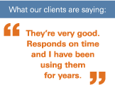 What our clients are saying